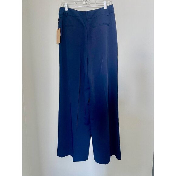 Halogen Womens Navy Wide-Leg Trousers Size M - Picture 2 of 6